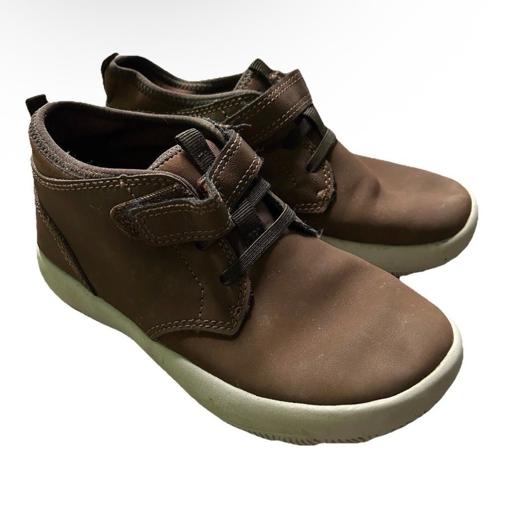 Sperry Toddler Boy Brown Leather Shoes Size 12